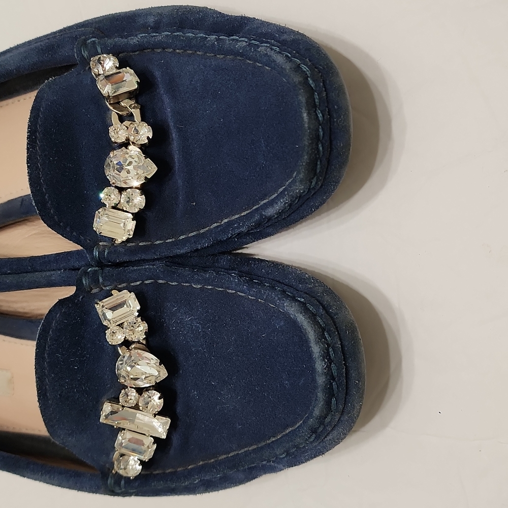 Miu Miu Blue Calzature Donna Loafers Flats - Picture 2 of 13